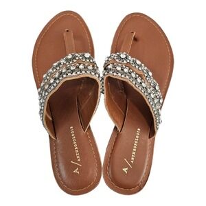 New Anthropologie‎ Cressida Embellished Sandals Rhinestone with flaw